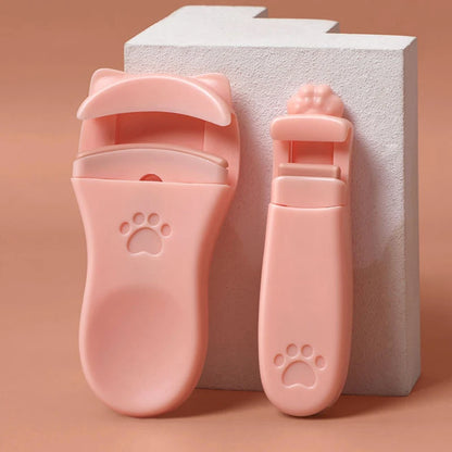 Eyelash Clip Cat Claw Eyelash Clip 1 Set Of Portable Cute Eyelash Clip Tool With Additional Silicone Pad Precision Eyelash Clip