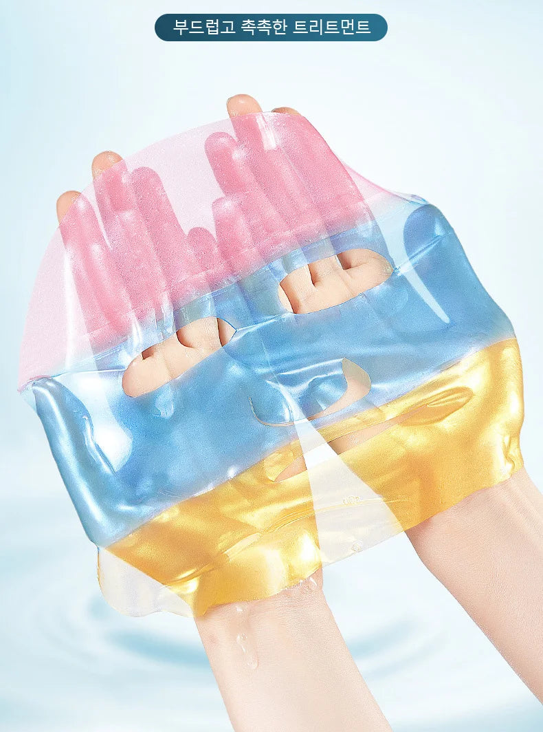 SADOER Rainbow Collagen Facial Masks Moisturizing Whitening Anti-aging Sakura Hyaluronic Acid Face Mask Korean Cosmetics