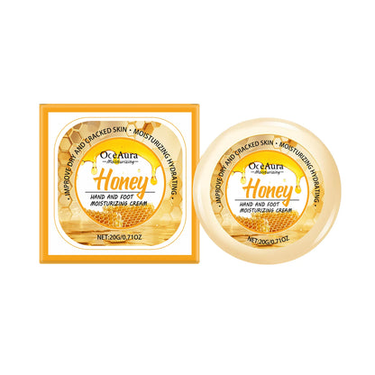 Honey Hand Foot Moisturizing Cream Nourishing Softens Cuticles Anti Dry Cracked Smooth Moisturizing Hand Foot Care Cream