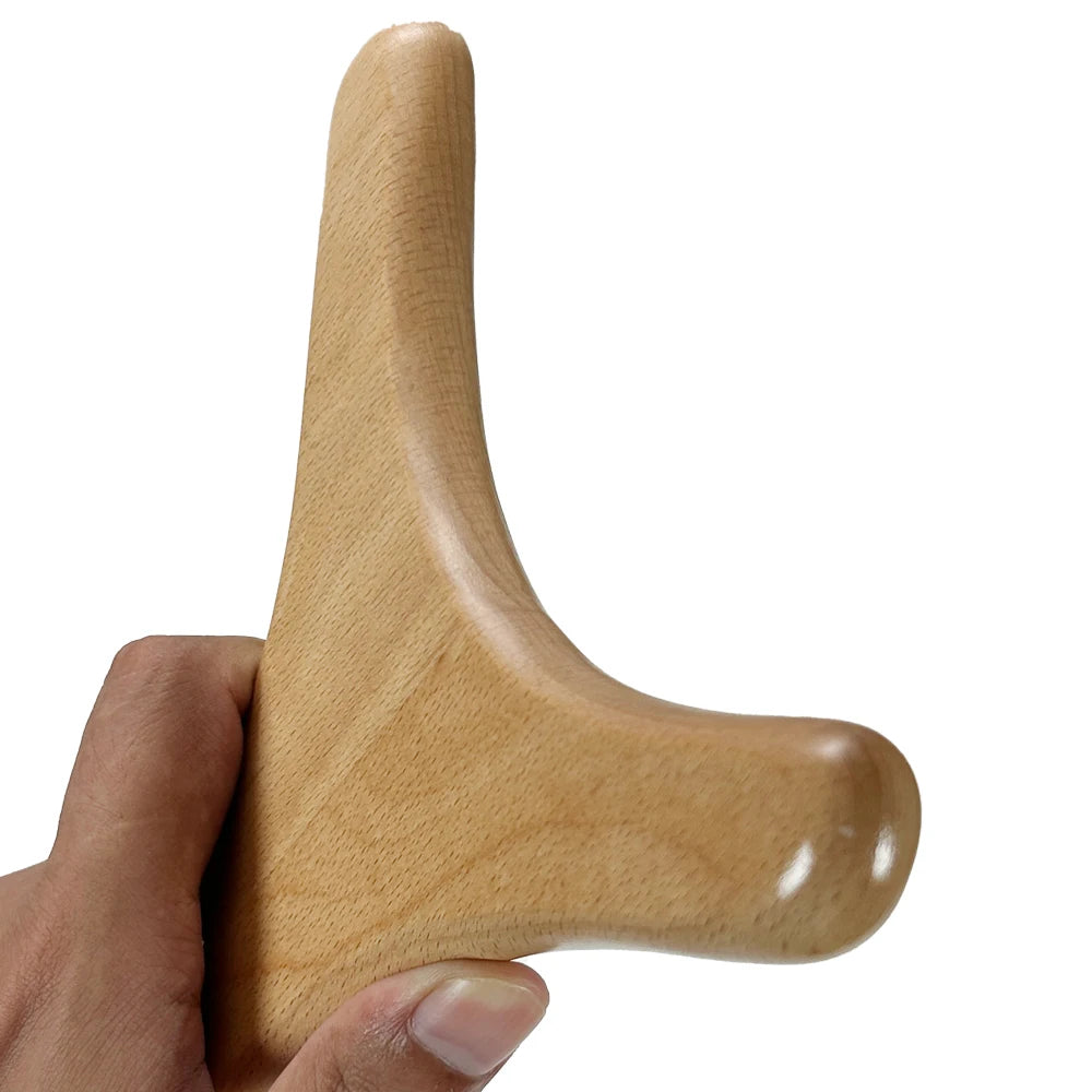 1PCS Wood Therapy Massage Tool Wooden Lymphatic Drainage Massager Body Sculpting Tools for Maderoterapy,Gua Sha,Muscle Release
