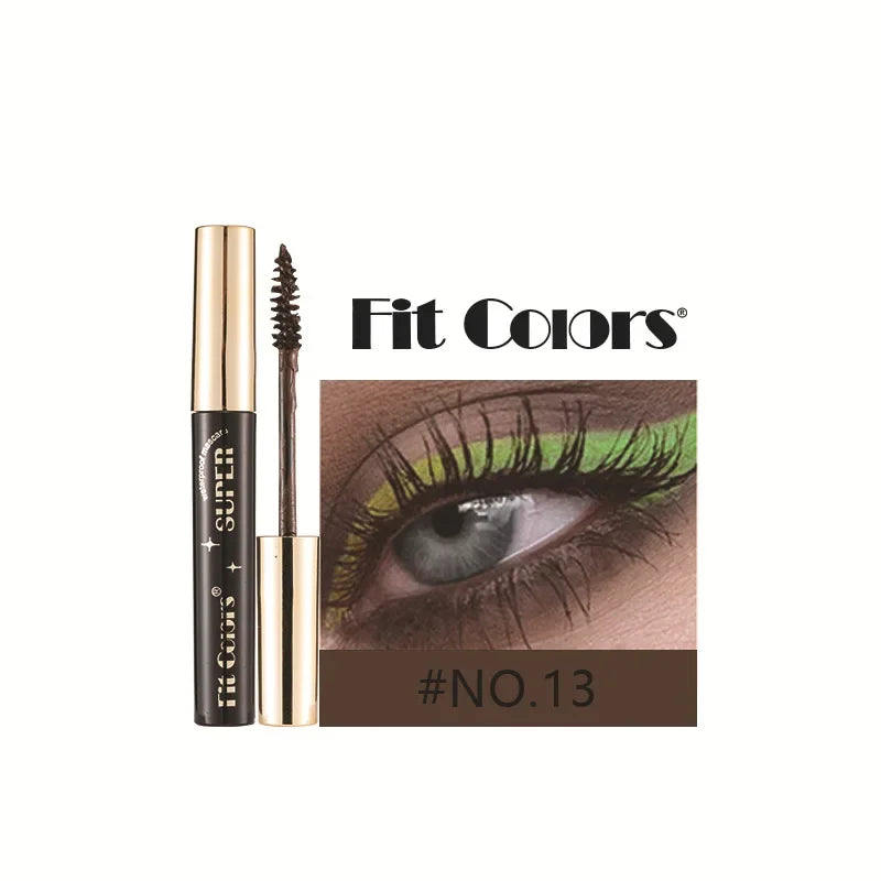 Colored Mascara Waterproof Blue White Black Purple Lengthen Eyelashes 4D Silk Fiber Eyelash Extension Eyes Makeup for Party Use