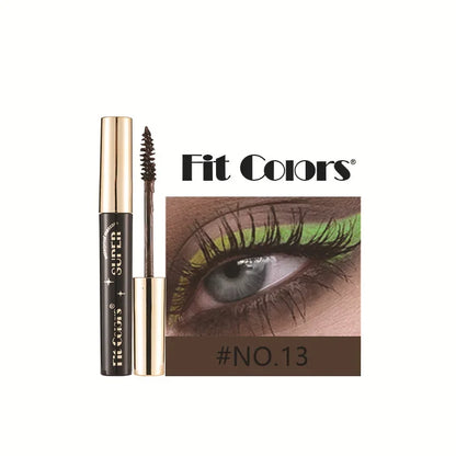 Colored Mascara Waterproof Blue White Black Purple Lengthen Eyelashes 4D Silk Fiber Eyelash Extension Eyes Makeup for Party Use