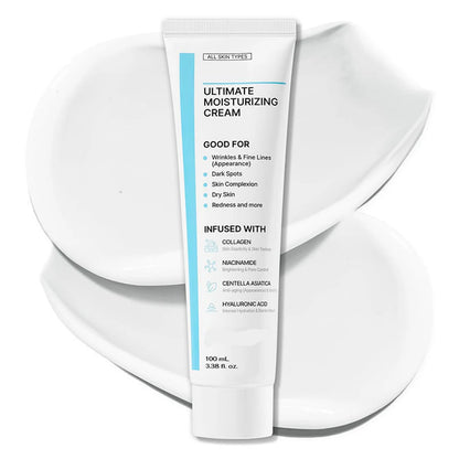 100ml Ultimates Moisturizing Cream With Centella Asiatica Niacinamide Hyaluronic Acid Collagen Anti-Aging Facial Repair Cream