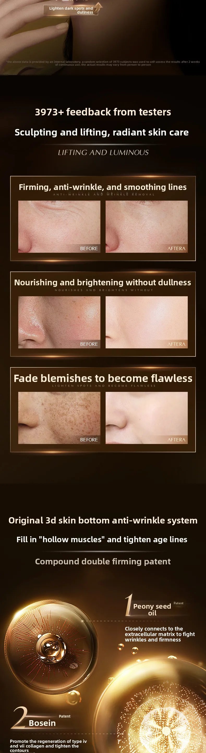 RUYI Noble Lady Cream Nude Makeup Firming Brightening Moisturizing Anti-wrinkle Concealing Natural Face Cream Beauty Skin Care