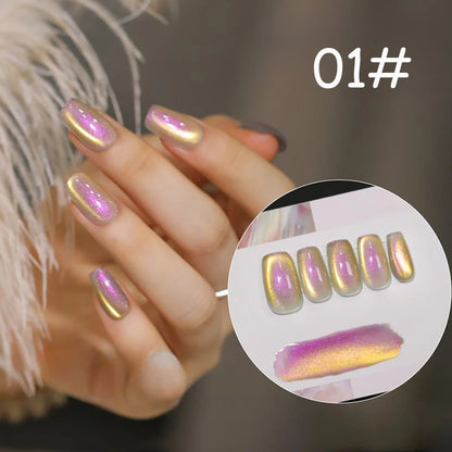 TC 1-6 Pcs Versatile Temperament Highlighting The Whitening Trend Popular And Explosive Antarctic Light Cat Eye Gel Nail Polish