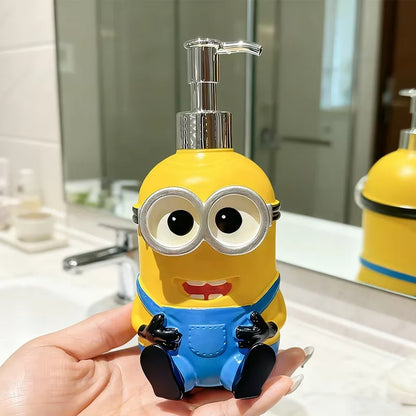 Cute Fox Soap Dispenser Bottle Refillable Cartoon Animal Design for Hand Soap, Shampoo, Shower Gel, Kids Bathroom Decoration