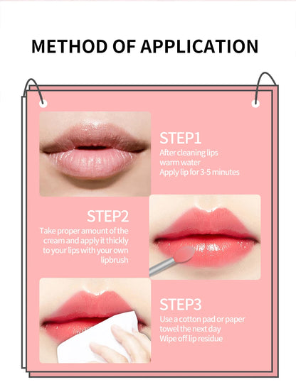 O'CHEAL 1 Pcs Sleeping Mask Maintenance Moisturizing Lip Gloss Mask Cream Plump Lips Serum Care Nourishing Lip Mask Balm