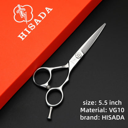 HISADA professional barber scissors Japanese handmade VG10 material scissors 6.0/6.5/7.0 inch hairdressing scissors
