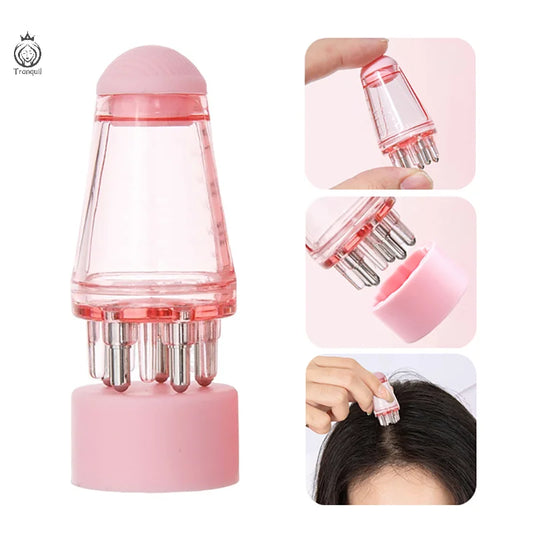 6ML Scalp Applicator Liquid Comb For Head Hair Growth Hair Regrowth Liquid Serum Oil Brush Nourish Hair Roots Massager Comb