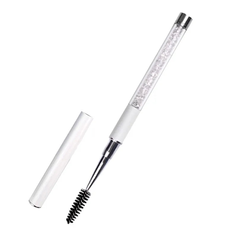 Rhinestone Handle Lash Brush Reusable Eyelash Brushes Mascara Applicator Wand Brushes Eyelash Extension Makeup Tool Eyelashes