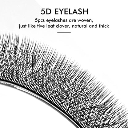 NATUHANA 3DW Shape Individual Lashes Easy Fan W Style Black Eyelash Extensions Soft W-Shaped Brown Eyelashes for Makeup Tool