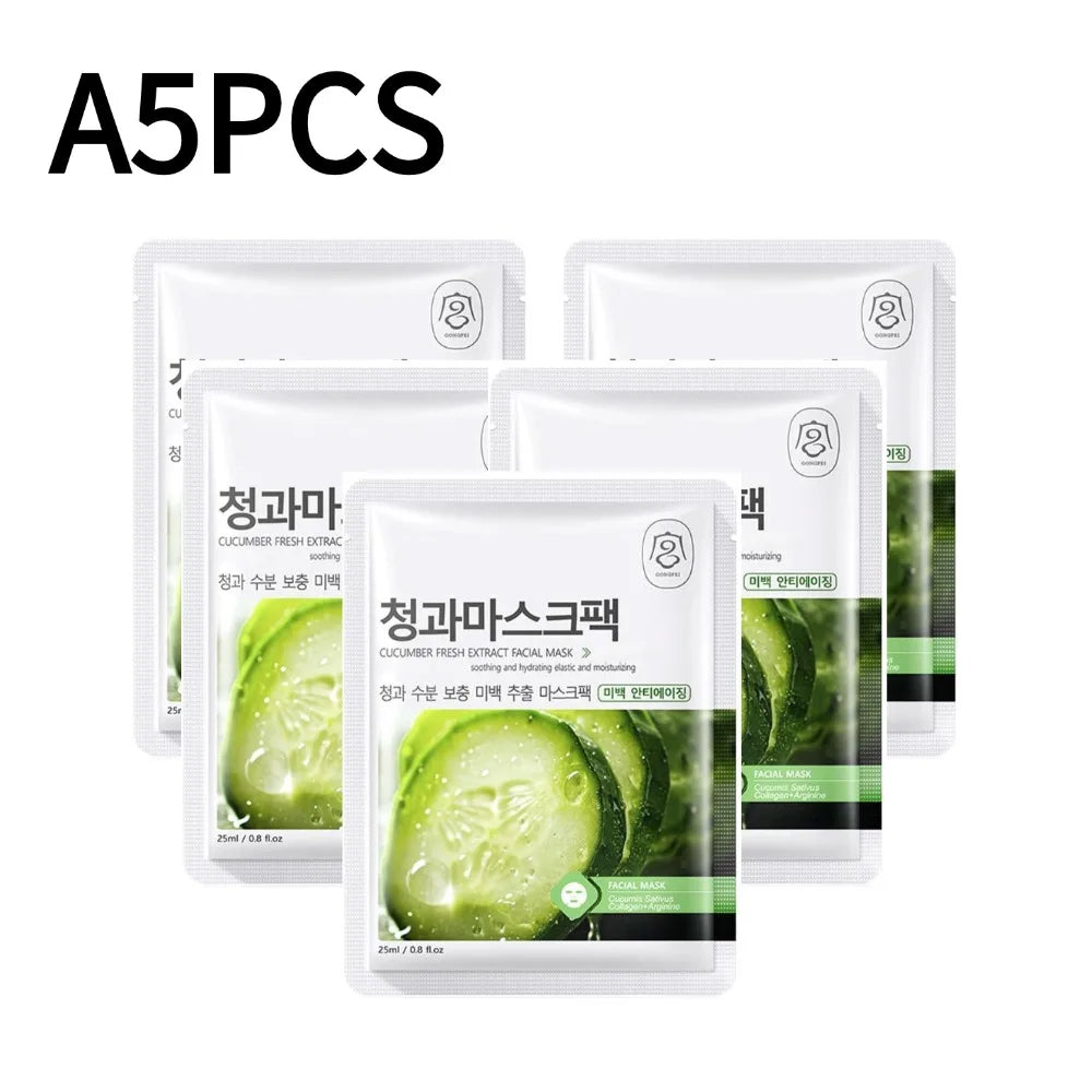 Fruits Face Mask Anti Wrinkle Beauty Facial Moisturizing Masks Hydrating ﻿ Anti-aging Whitening Facial Skin Care M4K7