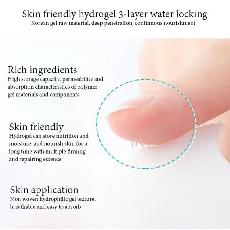 10pcs Anti-wrinkle Forehead Line Wrinkles Removal Gel Patch Firming Mask Frown Stickers Anti-aging Moisturizng Face Skin Care