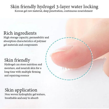 10pcs Anti-wrinkle Forehead Line Wrinkles Removal Gel Patch Firming Mask Frown Stickers Anti-aging Moisturizng Face Skin Care