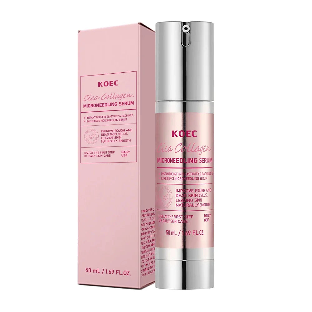 Korean Centella Asiatica Extract Soothes Moisturize Soft Firm Brighten Repair Skin Facial Collagen Microneedle Essence Lotion