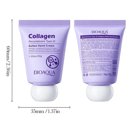 BIOAQUA Collagen Hand Cream Nourishing Moisturizing Anti-Aging Anti Wrinkles Whitening Hands Skin Care Products