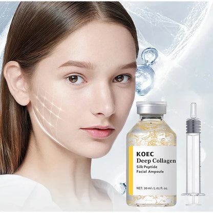 Peptide Intensive Lifting Ampoule,Deep Collagen Face Firming Moisturizing Serum,Glass Skin Tightening Hydration,Korean Skincare