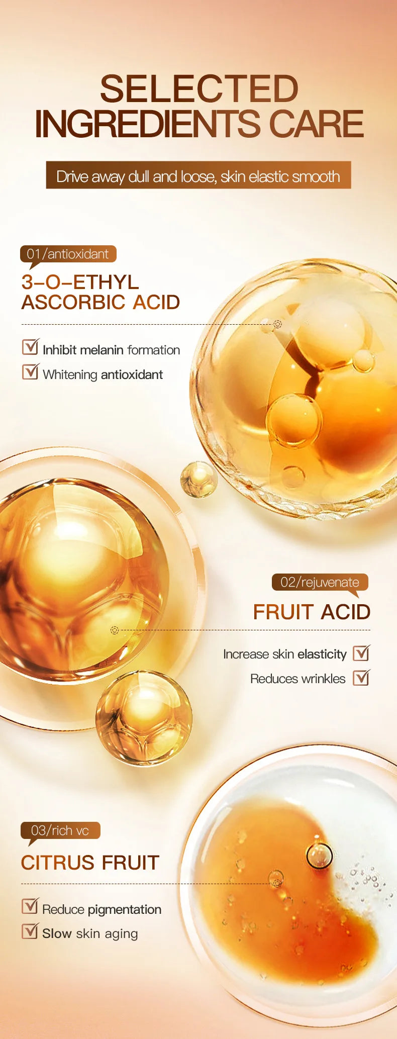 SADOER Sea Buckthorn Vitamin C Facial Serum: Brightening Anti-Aging Skin Repair Essence 30ml