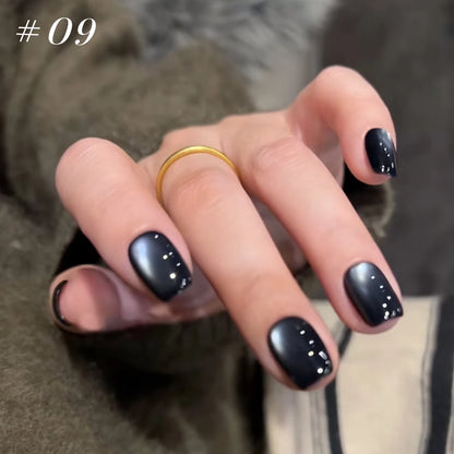 10ML 1-21PCS 2025 Autumn New Emerald Green Magnet Cat's Eye Gel Nail Polish Green Whitening Glass Bead Cat Eye Nail Polish