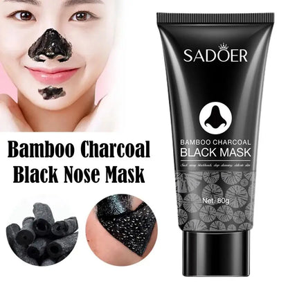 60g Bamboo Charcoal Blackhead Remover Face Mask Deep Cleansing Spots Acne Treatment Peal-off Nose Mask Face Skin Care