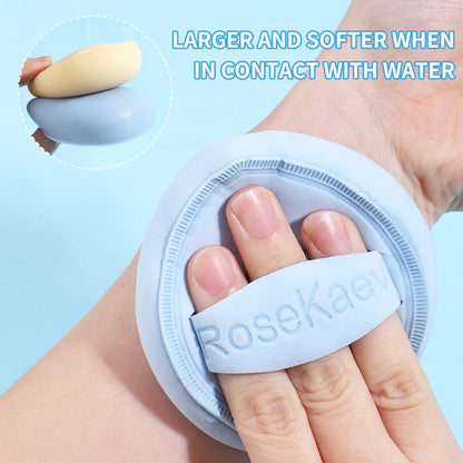 3PCS soft air cushion puff, special makeup for liquid foundation, clear base makeup, wet and dry, storage box for easy storage