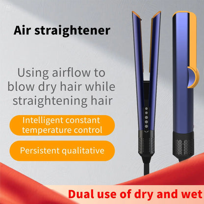 1300W 2IN1 Professional Hair Straightener & Hair Dryer Heat-Up Hair Flat Iron, Negative Ion Iron Long-Lasting Styling Tool Sets