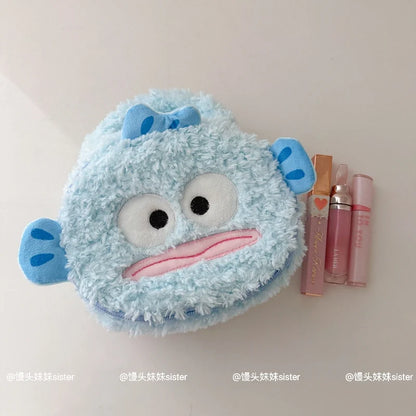 Large Capacity Cosmetics Storage Bag Kuromi My Melody Hello Kitty Cartoon Plush Bag Makeup Bag Travel Storage Bag Gifts Girl