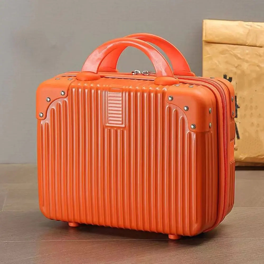 14 inch Lightweight Mini Travel Suitcase Cosmetic Box Waterproof Hand Luggage Organizer Makeup Case Protable Small Boarding Case