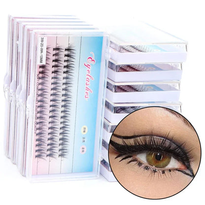 48/60/160/280Pcs Cluster Natural Eyelashes Extensions Lashes Clusters False Eyelash Clusters Extensions Individual Lashes Makeup