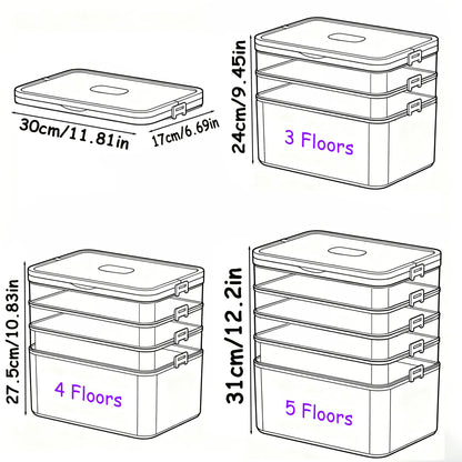 Large-Capacity Multi-Layer Medicine Organizer and How to Use It - Durable Waterproof Pill Box with Pill Storage, Suitable for Home and Travel Storage, Can Be Placed under the Bed, Easy to Carry, Suitable for Outdoor Travel Us