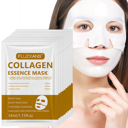 Overnight Collagen Face Mask Wrapping For Anti-Aging Skin Care Mask Moisturizes Skin To Make Wrinkles Less Noticeable Bright
