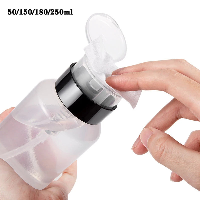 50/150/180/250ml Empty Pump Dispenser Liquid UV Gel Polish Nail Art Polish Clean Bottle Polish Cleanser Remover Bottle
