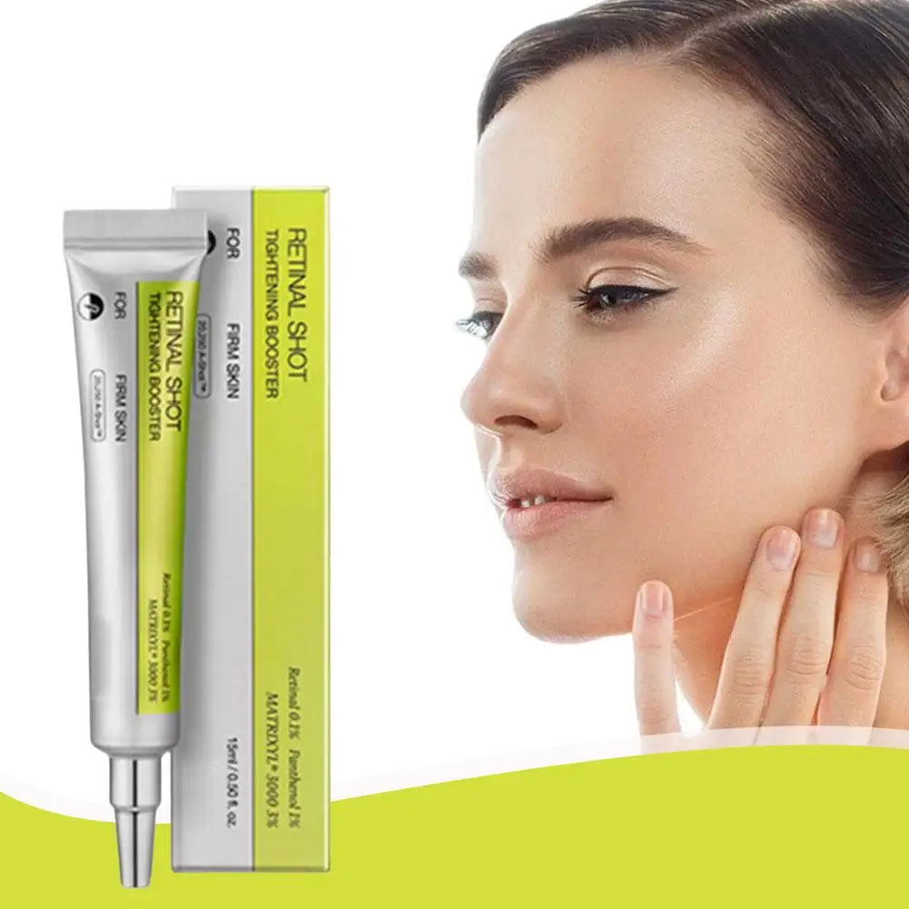Retinol Shot Eye Essence Serum Long Lasting Moisturizing Dark Circles Wrinkles Smoothing Gentle Non Irritating Eye Skin Care