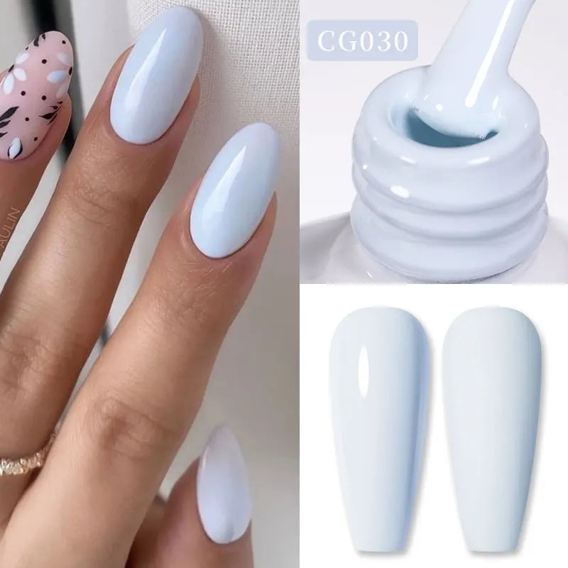 BORN PRETTY 10ml Nude Pink Gel Nail Polish Varnis Semi Permanent Nail Gel Varnish Soak Off UV Gel for Valentine's Day Gift Nails
