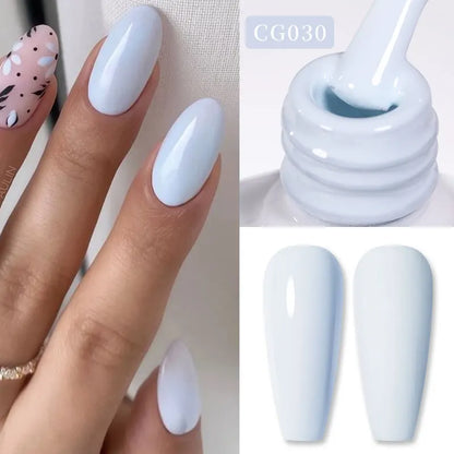 BORN PRETTY 10ml Nude Pink Gel Nail Polish Varnis Semi Permanent Nail Gel Varnish Soak Off UV Gel for Valentine's Day Gift Nails