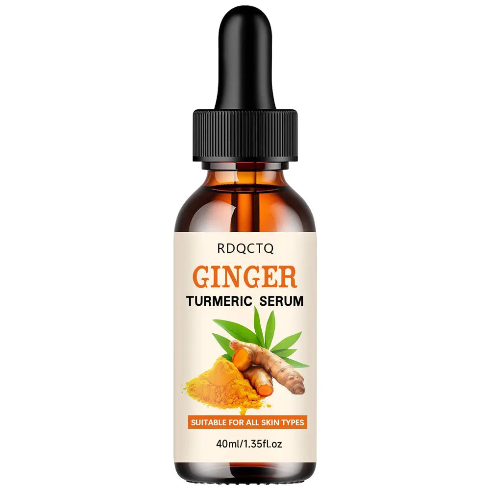 Turmeric Face Serum Anti-Oxidation Dark Spot Corrector Facial Brightening Skin Care Serum for Clearer Smoother Skin