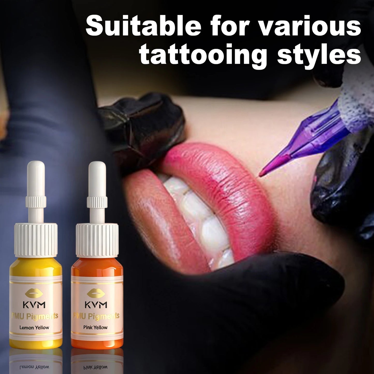 8 Colors 5ML Lip Tattoo Ink Set Semi Permanent Makeup Tattoo Lips Pigments Microblading Body Beauty Health Tattoo Art Supplies