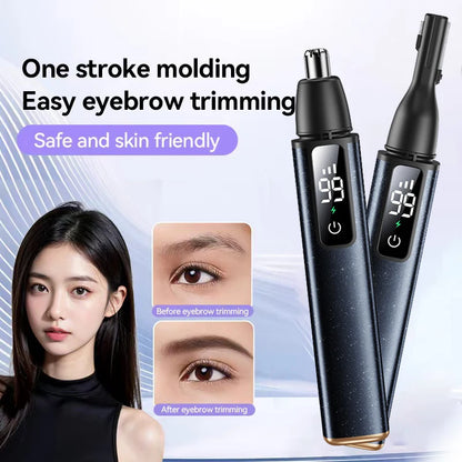 Electric Eyebrow Trimmer Type -c Charging Face Eyebrow Shaver Eye Brow Epilator Nose Hair Trimmer Security Painless Beauty