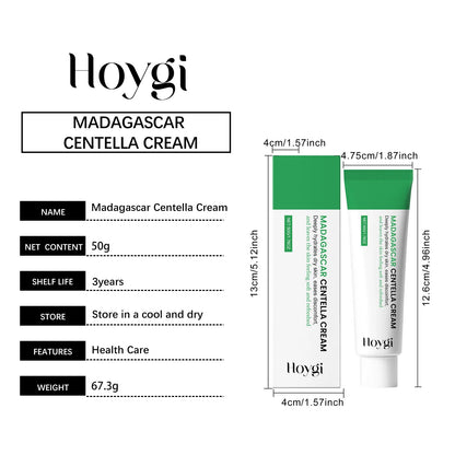 Centella Soothing Cream with Ceramide & B5 Face Repair Moisturizer Redness Relief Soothing Cream for Dry Sensitive Skin