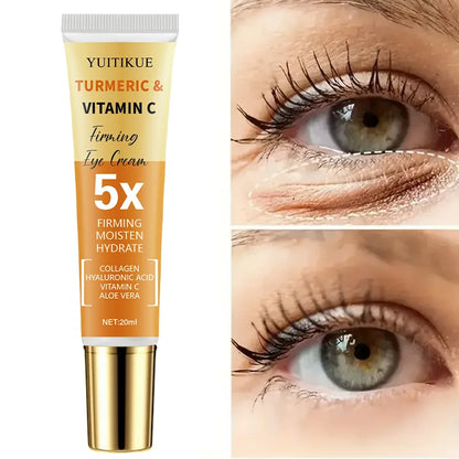 YUITIKUE 30% Turmeric & Vitamin C Firming Eye Cream - 5X Moisturizing Hydrate, Tighten & Smooth Eye Area