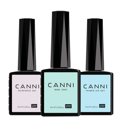 9ml CANNI TPO FREE HEMA FREE Ultra Consistency Nail Gel Polish Set Round Brush Semi Permanent Soak Off UV LED Gel Nail Kit