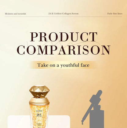 SADOER 24K Golden Collagen Serum for face Moisturizing Anti Wrinkles Hydrating Anti-aging Wrinkle Facial Essence Skin Care