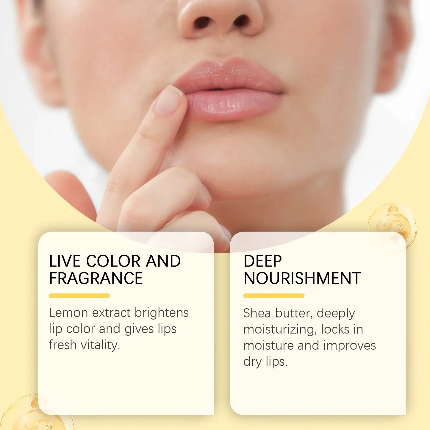1/2/3pcs Lemon Ginger Lip Balm Turmeric Dark Melanin Remove Mask Gloss Exfoliating Improve Dullness Moisturizer Lip Repair Balm
