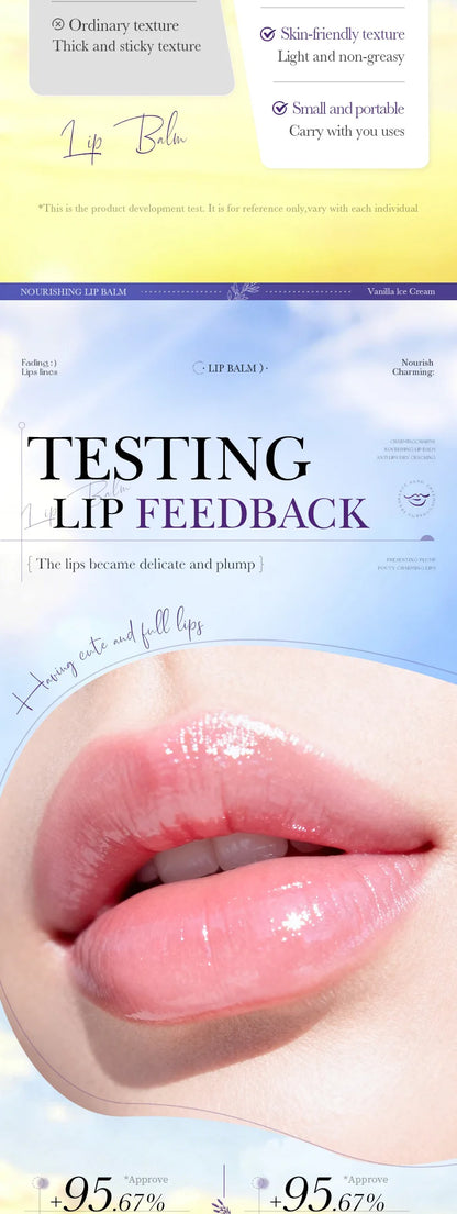 Vanilla Coconut Lip Balm 3.8g – Sweet Dessert-Inspired Scent, Nourishing and Hydrating Formula for Soft, Smooth Winter Lips