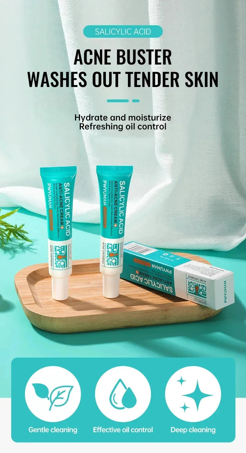 Herbal Acne Removal Face Cream Clears Pimple Scar Black Dots Gel Acne Treatment Shrink Pore Skin Whitening Lightening Ointment