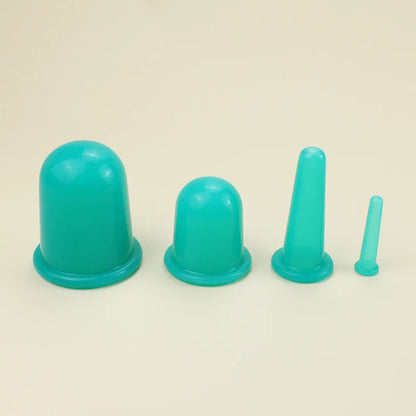 Vacuum Cupping Glass Jar Cellulite Massager For Face Acupuncture Facial Suction Cups Face Neck Lift Skin Scraping Beauty Tool