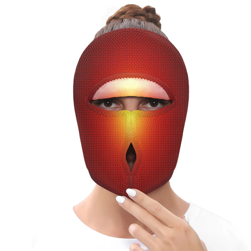 Electric Face Mask Heating Pad  Heat with 3 Temp Settings Headache Mask Sinus Pressure Relief Migraine Tension Headache Relief