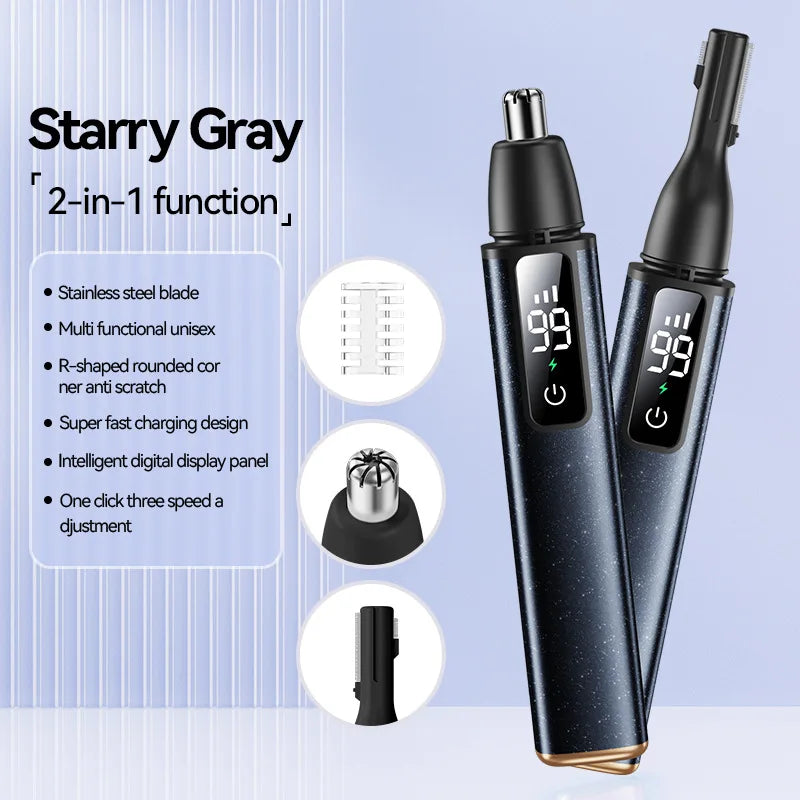 Electric Eyebrow Trimmer Type -c Charging Face Eyebrow Shaver Eye Brow Epilator Nose Hair Trimmer Security Painless Beauty
