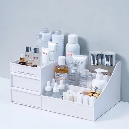 Makeup Organizer for Cosmetic Large Capacity Cosmetic Storage Box Organizer Desktop Jewelry Nail Polish Makeup Drawer Container