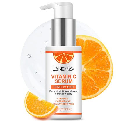 Vitamin C Serum With Ferulic Acid and Hyaluronic Acid - Hydrate & Plump Skin, Restore Radiance, Improve Dull Skin